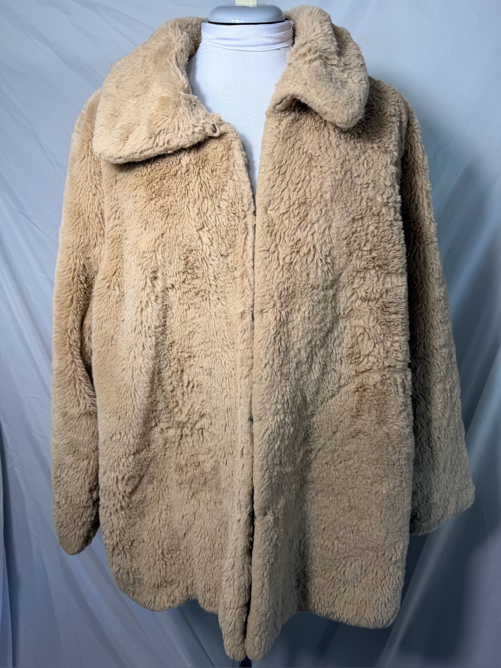 Magaschoni plush faux fur coat